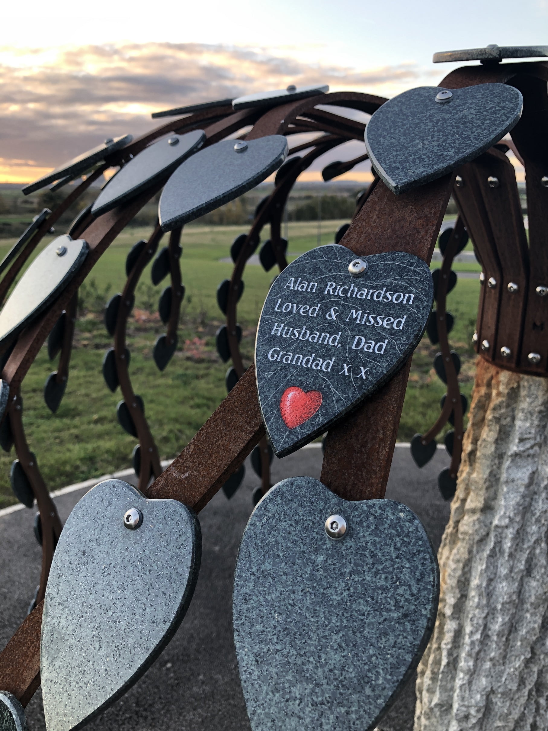 Lea Fields Crematorium Mulberry Tree Leaves and Barbican Plaques
